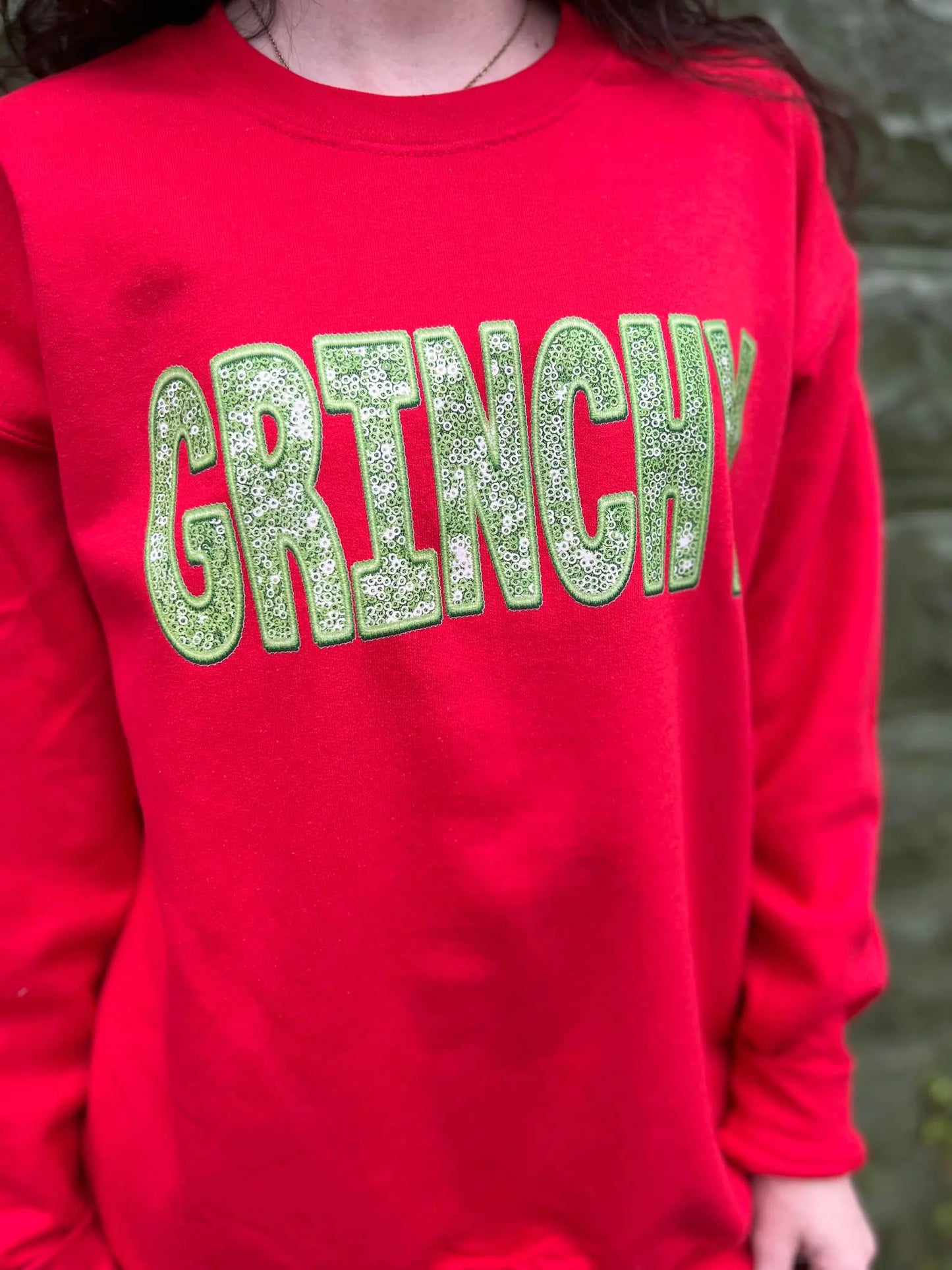 Red Grinchy Sweatshirt