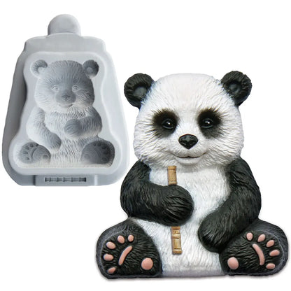 Bamboo，Panda Silicone Mold Fondant Cakes Decoration Mould Sugarcraft Chocolate Baking Tools Kitchenware For Cakes Gumpaste Form - Eloy Royal