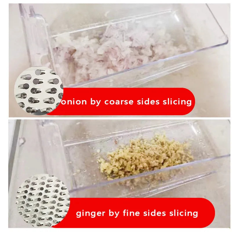 2 Sided Blades Cheese Vegetables Grater Carrot Cucumber Slicer Cutter Box Container Kitchenware Stainless Case kitchen tool - Eloy Royal