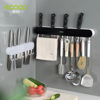 ECOCO Multifunctional Knife Holder Wall Mount Block Storage Holder Kitchenware knife stand Kitchen Accessories Organizer - Eloy Royal