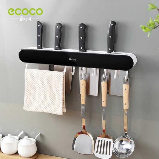 ECOCO Multifunctional Knife Holder Wall Mount Block Storage Holder Kitchenware knife stand Kitchen Accessories Organizer - Eloy Royal