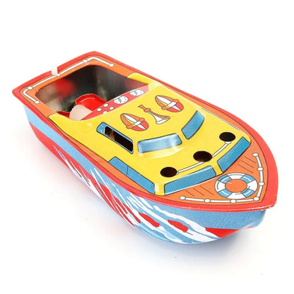 2023 Hot Vintage Retro STEAM BOAT Tin Toys Candles Powered Put Put Ship Boat Collectable Tin Toys Gifts - Eloy Royal