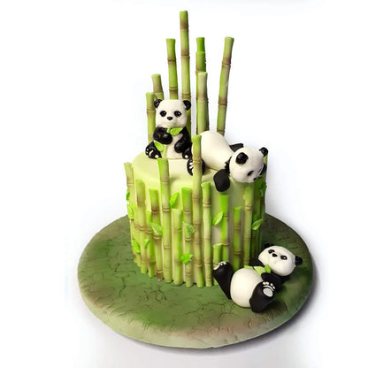 Bamboo，Panda Silicone Mold Fondant Cakes Decoration Mould Sugarcraft Chocolate Baking Tools Kitchenware For Cakes Gumpaste Form - Eloy Royal