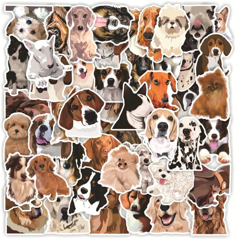 Cute Dog Cartoon Sticker Set - Eloy Royal