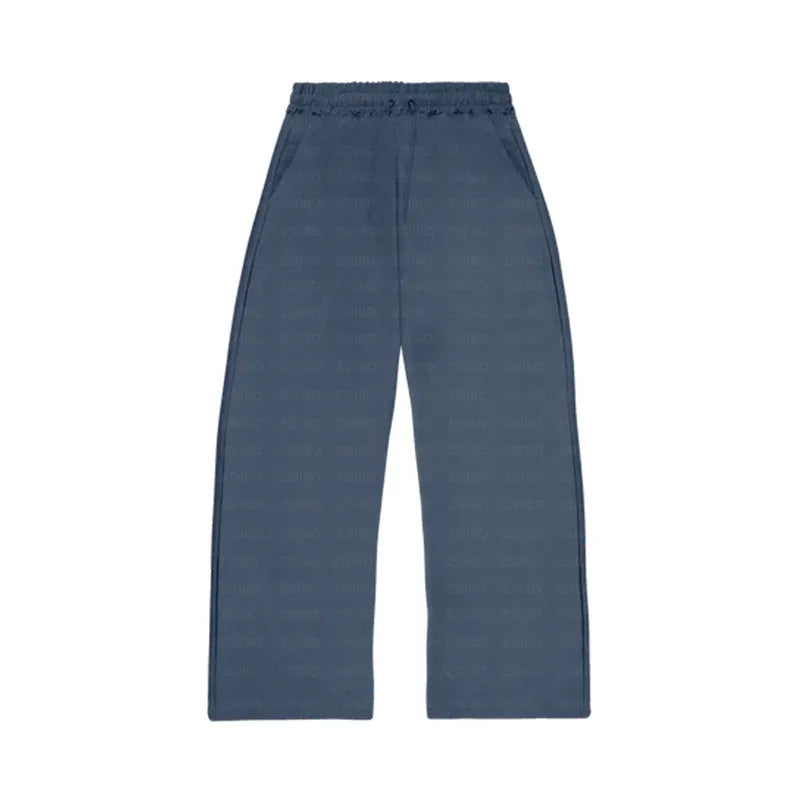 Fashion Hoodie & Sweatpants Set Blue Trouser 2XL