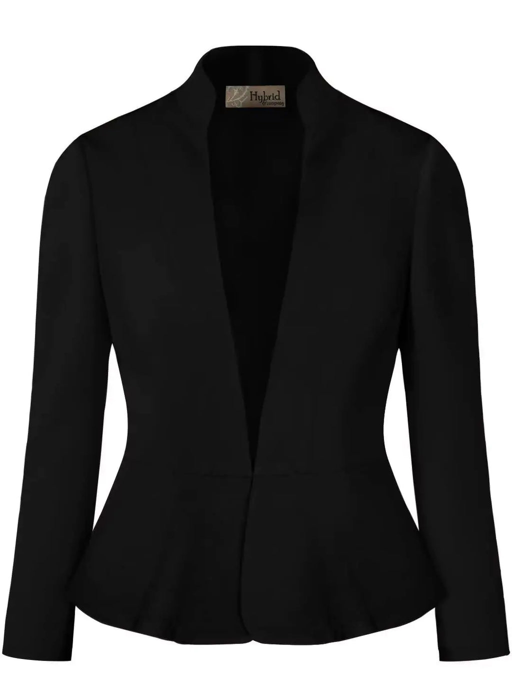 Hybrid & Company Women Super Comfy Ponte Office Blazer JK1135X 1073T BLACK 2X