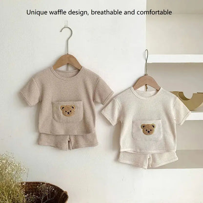 Bear Waffle Toddler Set - Eloy Royal