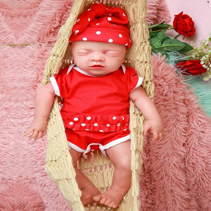 IVITA WG1514 18inch 2972g Silicone Soft Realistic Bebe Reborn Baby Doll Similar Real Girl Eyes Closed Juguetes Toys for Children - Eloy Royal