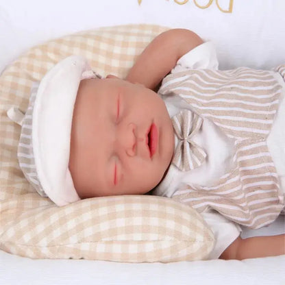 IVITA WG1514 18inch 2972g Silicone Soft Realistic Bebe Reborn Baby Doll Similar Real Girl Eyes Closed Juguetes Toys for Children - Eloy Royal