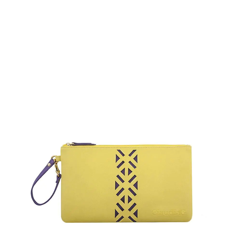 Leather PractiPouch Large - Canary Yellow - Eloy Royal