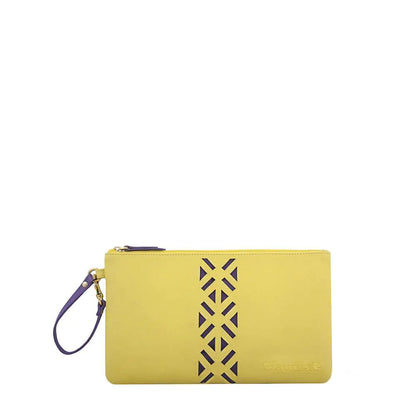 Leather PractiPouch Large - Canary Yellow - Eloy Royal