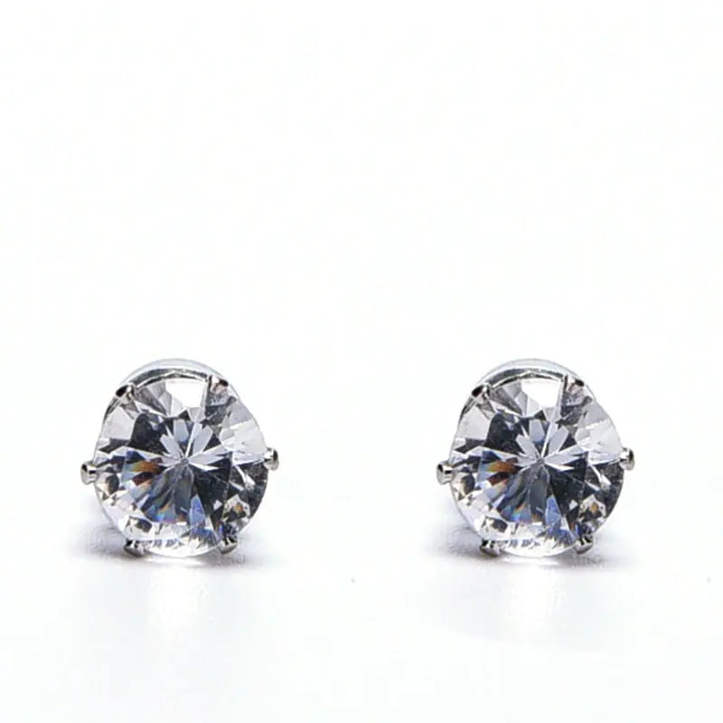 Unisex Crystal Stone Stud Earrings - Eloy Royal