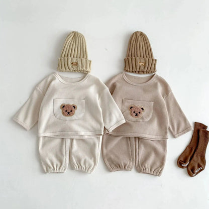 Bear Waffle Toddler Set - Eloy Royal