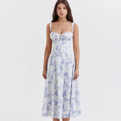 Summer Floral  A-line Dress - Eloy Royal