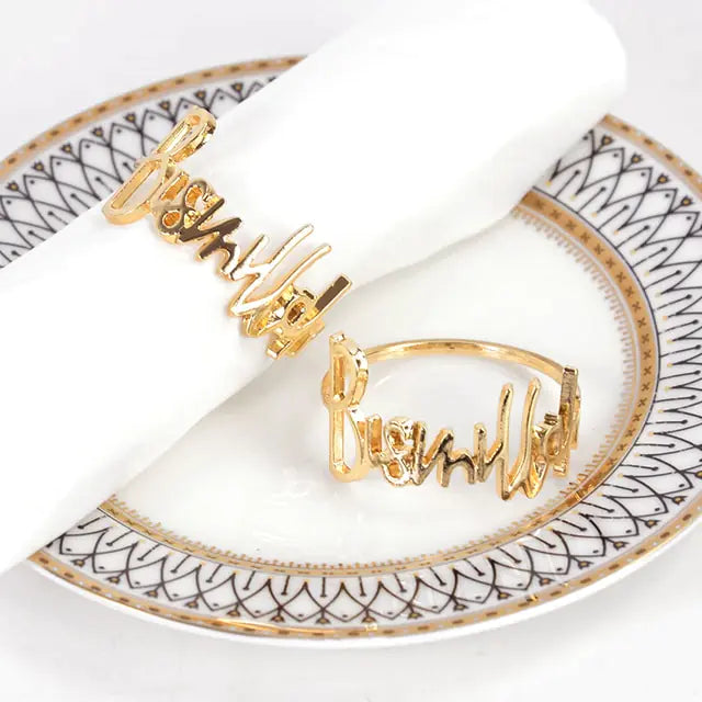 Eid Mubarak Muslim Napkin Rings - Eloy Royal