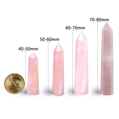 Rose Quartz Crystal Obelisk - Eloy Royal