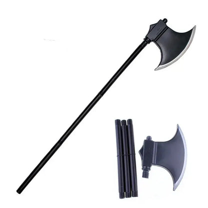 Kids Tricky Toys Plastic Devil Weapons Funny Halloween Props Cattle Fork Party  Accessory Plastic Sickle and Plastic Axe Pirate - Eloy Royal