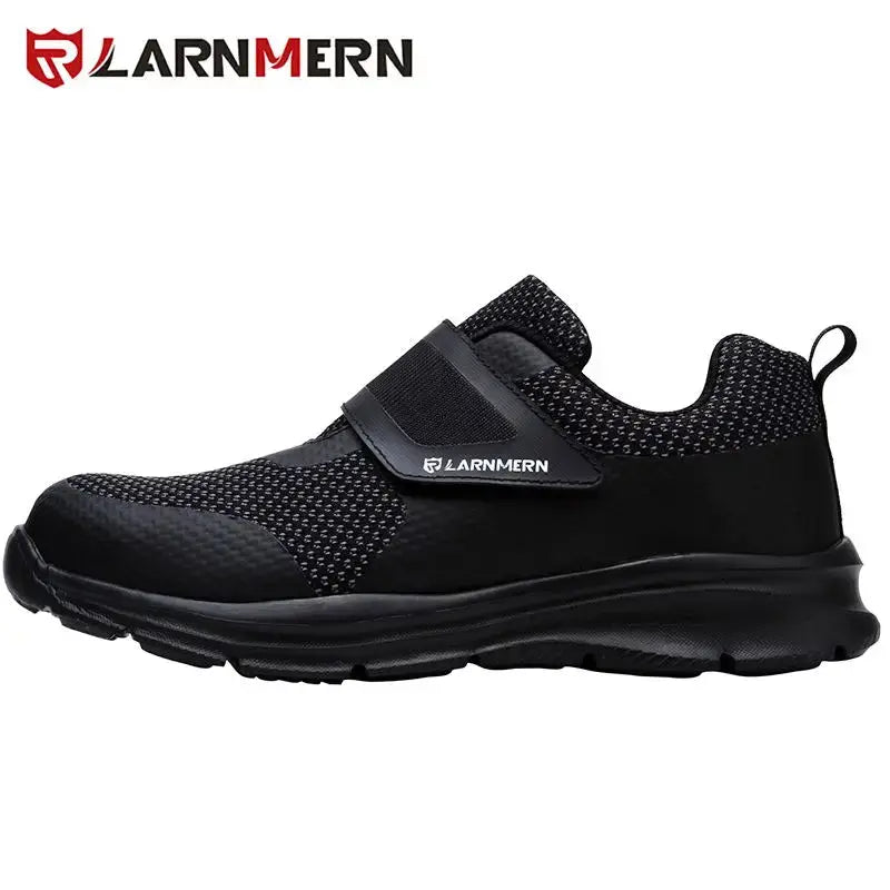 LARNMERN Men's Safety Shoes Steel Toe Construction Protective Footwear Lightweight 3D Shockproof Work Sneaker Shoes For Men - Eloy Royal