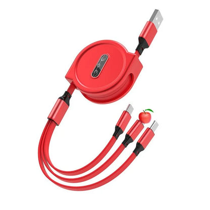 3 in 1 Retractable USB Cable - Eloy Royal