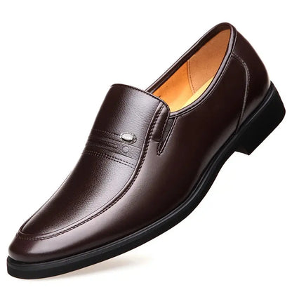 Luxury Business Oxford Leather Shoes Men Breathable Rubber Formal Dress Shoes Male Office Wedding Flats Footwear Mocassin - Eloy Royal