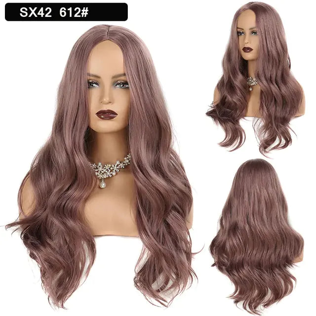 Wavy Middle Part Wigs - Eloy Royal