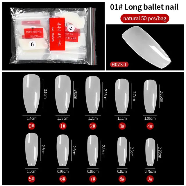 French Fake Nails Extension - Eloy Royal