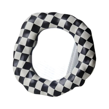 Black & White Checkerboard Vanity Mirror - Eloy Royal