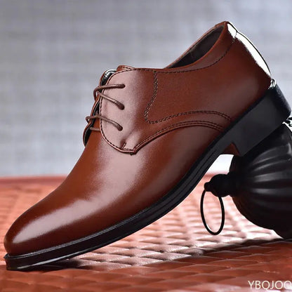 Men Leather Shoes Business Dress Shoes All-Match Casual Shoes Shock-Absorbing Footwear Wear-Resistant - Eloy Royal