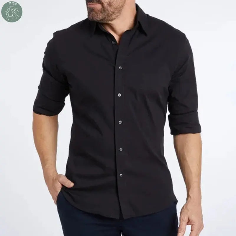 Men's Shirt Zipper Shirt Hidden Fake Button - Eloy Royal