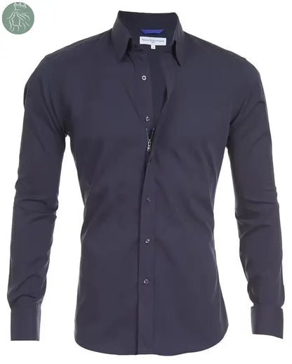 Men's Shirt Zipper Shirt Hidden Fake Button - Eloy Royal