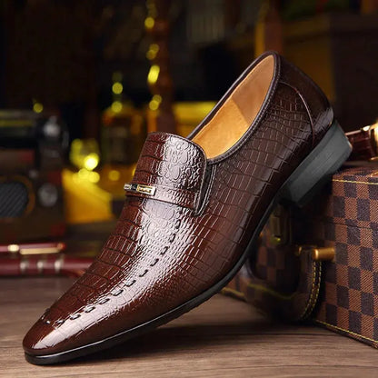 Mens PU Luxury Man Loafers Leather Shoes Top Men Business Dress Casual Social Shoe Male Wedding Footwear Zapatos Hombre - Eloy Royal