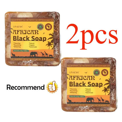 Handmade African Black Soap Duo - Eloy Royal