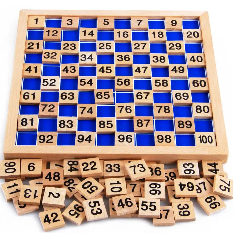 Montessori Materials Educational Wooden Toys 1-100 Digit Cognitive Math Toy Teaching Logarithm Version Kid Early Learning Gift - Eloy Royal