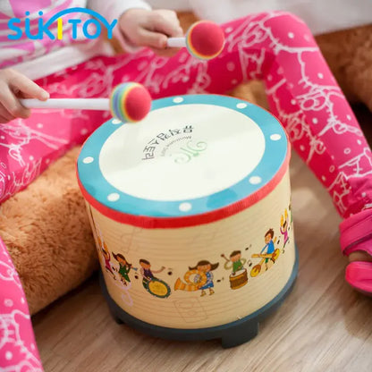 Montessori Musical Drum Kids Toys For Children Baby Oyuncak Music Game Korea Style Brinquedos Oyuncaklar Juguetes Brinquedo - Eloy Royal