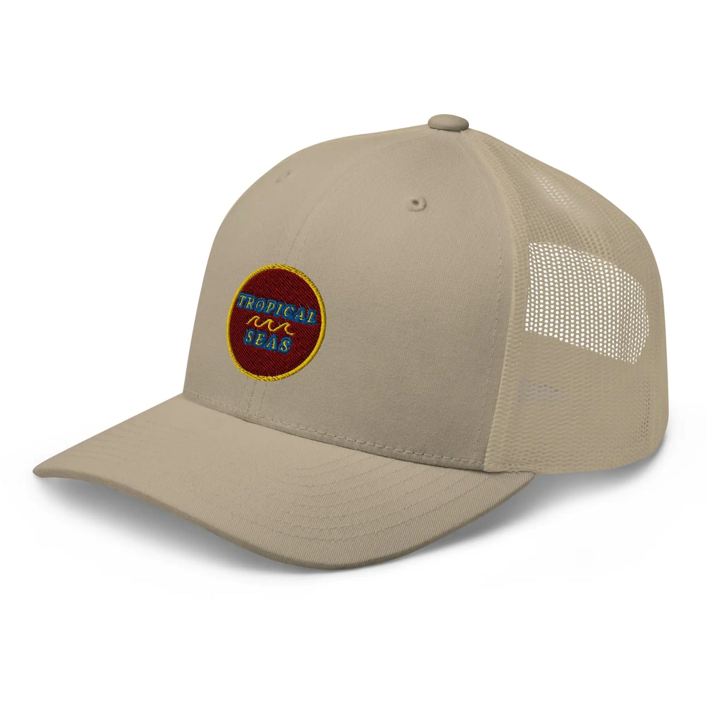 Tropical Maroon Trucker Hat