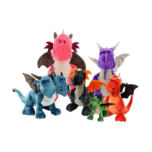 NEW HOT sale NICI dinosaur three brothers headed Doll Green Blue Dragon orange Dragon Plush toys birthday gift free shipping - Eloy Royal