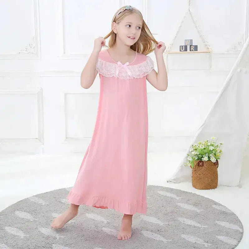 Girls Short Sleeve Pajama Dress - Eloy Royal