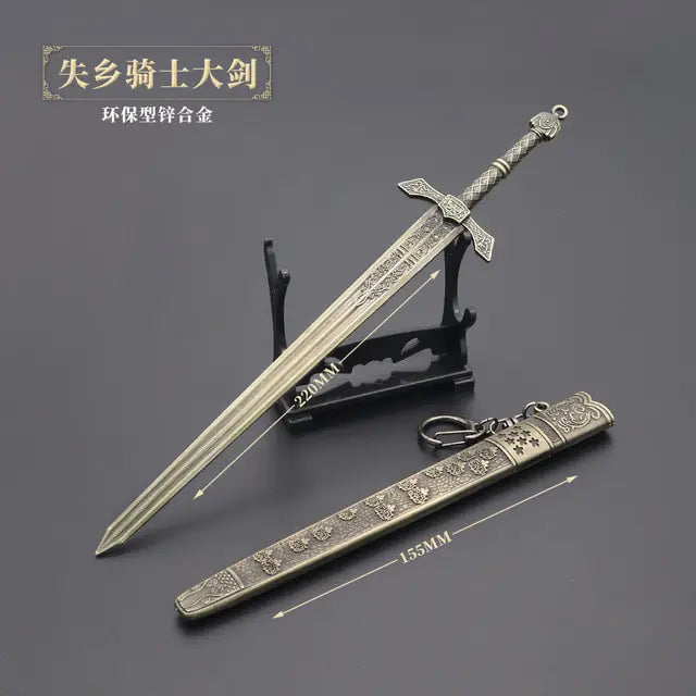 26cm Metal Elden Ring Banished Knight Famous Sword Moon Hidden Katana Game Peripheral Toy Weapon Decoration Collection Ornament - Eloy Royal