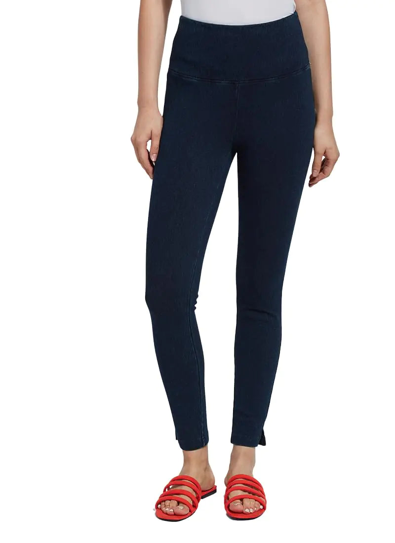 Lyssé Womens Denim Skinny Ankle Length Legging Indigo X-Large