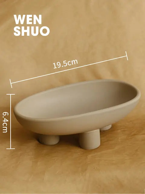 Three-Legs Ceramic Soap Dish - Eloy Royal