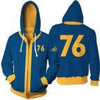Vault 33 Pullover Sweatshirt Lucy Zip-up Hoodie 3D Print Zip Up Unisex Novelty Hoodie(06S) 06 Small