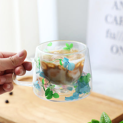 Double Layer Glass Cup Borosilicate Simple Coffee Cup