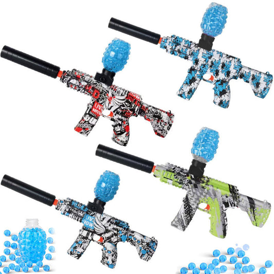 Electric Continuous Hair Soft Elastic Toy Gun