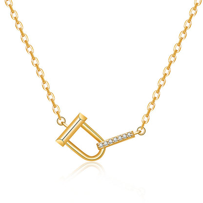 Women's Interlocking Necklace Simple Clavicle Chain