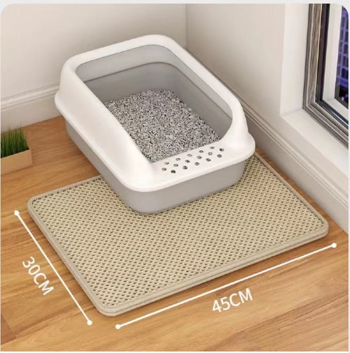 Cat Litter Mat Double Layer Filter Anti-bring Out - Eloy Royal