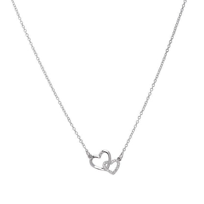 Ring Buckle Heart Clavicle Chain Female Pendant Necklace