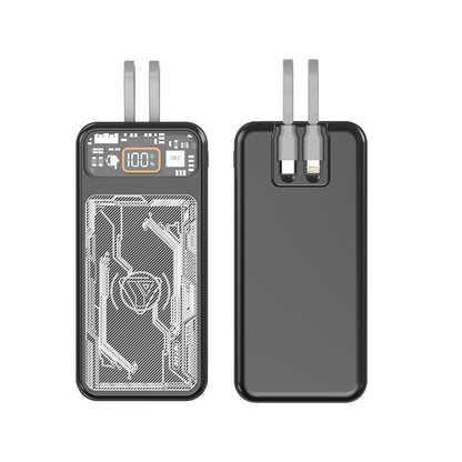 With Cable Large Capacity Portable Power Two-way Fast Charging With Digital Display - Eloy Royal