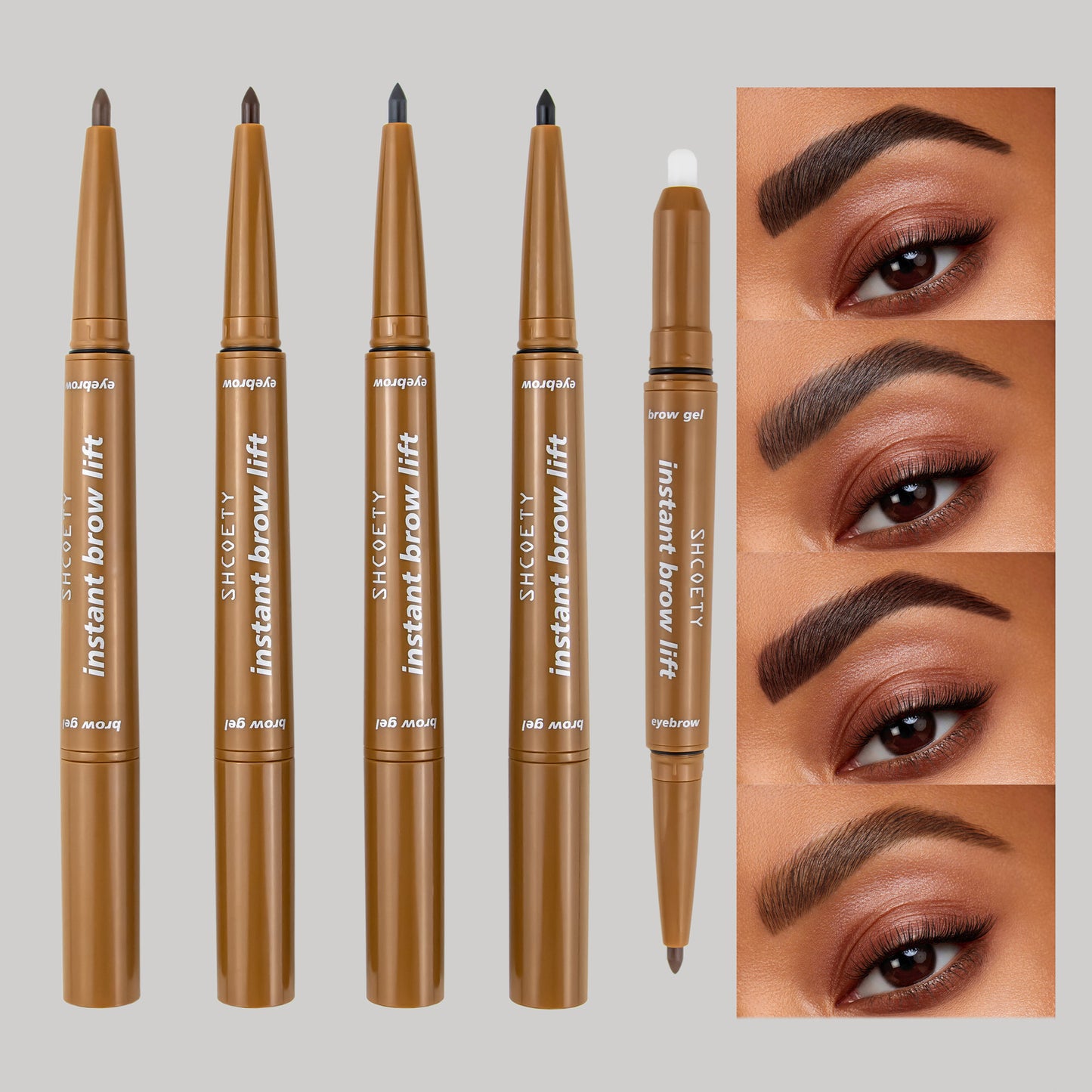 Double-headed Eyebrow Pencil Waterproof Rotation Non-decolorizing