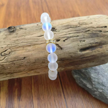 Moonstone Crystal Bracelet Female Shambhala Ball