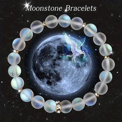 Moonstone Crystal Bracelet Female Shambhala Ball